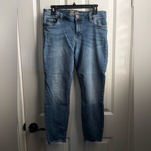 Kut from the Kloth Light Blue Ankle Skinny Jeans Size 12